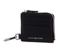 TOMMY HILFIGER TH Struc Leather CC Holder With Zip Black 