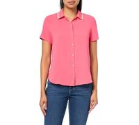 Tommy Hilfiger Kurzärmeliges Damen-Shirt mit Knopfleiste, Rosette, Mittel