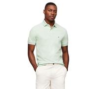 Tommy Hilfiger Kurzarm-Poloshirts für Herren in klassischer Passform mit Stretch und Bio-Piqué-Baumwolle, Mint Gel Heather, XX-Large