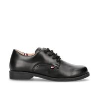 Schnürschuh TOMMY HILFIGER, Kinder, Gr. 32, schwarz, Lederimitat, elegant, Schuhe, Konfirmationsschuh, Kommunionsschuh, Anzugschuh mit Lederfutter (24648749-32) schwarz