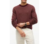 Tommy Hilfiger Lambswool Crew Neck Burgundy Heather/safari Canvas Heather Größe: XL | Pullover Outlet | Herren | Braun