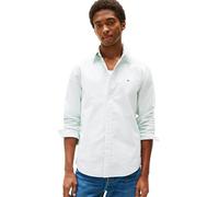 Tommy Hilfiger Langärmeliges Oxford-Hemd, normale Passform, Herrenhemden, Button-Down-Shirts, auch erhältlich in Big und Tall, Fort Green / White, 4XL