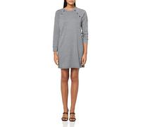 Tommy Hilfiger Damen Long Sleeve Woolworth Knit Houndstooth Dress Kleid, Elfenbein/Navy, Groß