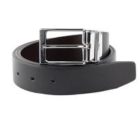 Tommy Hilfiger Leder Gürtel Layton Reversible Belt W85 Black/Testa Di Moro schwarz dunkelbraun wendbar