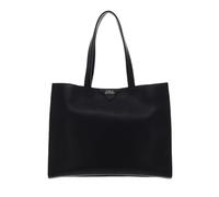 TOMMY HILFIGER Pushlock Leather Tote Black