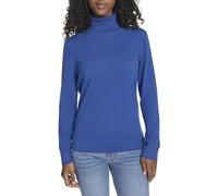 Tommy Hilfiger Leichter Rollkragenpullover aus Baumwolle für Damen, Echtes Blau, Groß