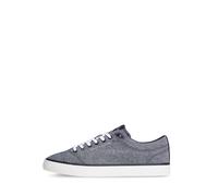 Tommy Hilfiger - Leinen-Sneaker mit Chambray-Jacquard blau - Gr. - 43