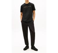 Tommy Jeans Linear Logo Regular Fit Kurzarm-t-shirt S Black / Faded Sun Kiss