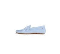 Tommy Hilfiger Damen Driver Schuh Flag Soft Suede Loafer Elegant, Blau (Breezy Blue), 37
