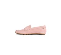 Tommy Hilfiger Damen Driver Schuh Flag Soft Suede Loafer Elegant, Rosa (Foggy Pink), 38
