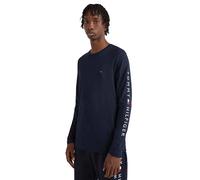 Longsleeve TOMMY HILFIGER "TOMMY LOGO LONG SLEEVE TEE", Herren, Gr. XXL (56), blau (desert sky), Single Jersey, Obermaterial: 100% Baumwolle, bestickt, unifarben, normal hüftlang, Rundhals, Shirts, mi