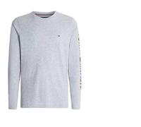 Tommy Hilfiger Logo Long Sleeve Tee Light Grey Heather S