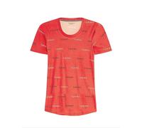 Tommy Hilfiger Logo Print T-Shirt Damen Tommy Word AOP Primary Red - L