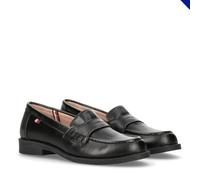 Tommy Hilfiger Logo Smooth Loafers, for Boys, Samir, Black, 39