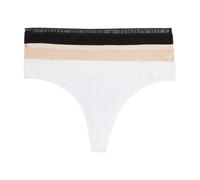 Tommy Hilfiger LOGO SPITZENPACK SPITZE 3P TANGA Schwarz/Weiß/Misty Blush SM