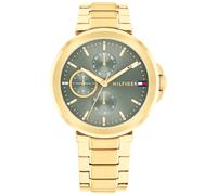 Tommy Hilfiger Multi Zifferblatt Quarz Uhr für Damen mit Gelbgoldfarbenes Edelstahlarmband - 1782755