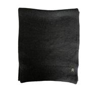 Tommy Hilfiger Luxe Woll-Schal, Schwarz-Gold