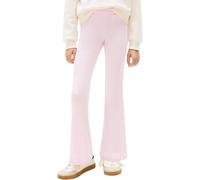 Tommy Hilfiger Mädchen Leggings Rib Flare Gerippt, Rosa (Pearly Pink), 8 Jahre