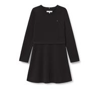 Tommy Hilfiger Mädchen Punto Skater Dress Ls Kg0kg08934 Ausgestelltes Kleid, Black (Black), 6 Jahre
