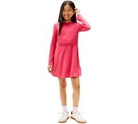 Tommy Hilfiger Mädchen Punto Skater Dress Ls Kg0kg08934 Ausgestelltes Kleid, RED (Vintage Cerise), 6 Jahre