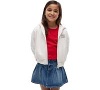 Kapuzensweatjacke TOMMY HILFIGER, Mädchen, Gr. 12 (152), ancient weiß, Sweatware, Obermaterial: 68% Baumwolle, 32% Polyester, unifarben, relaxed fit normal, Rundhals, Bündchen, Sweatjacken, Relaxed Fi