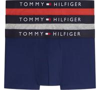 Tommy Hilfiger Men 3P Trunk Grey (Drk Ash/PRP NVY/Tr Rd) XS