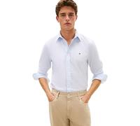 Langarmhemd TOMMY HILFIGER "CORE FLEX POPLINE CLASSIC STRIPE", Herren, Gr. M, N-Gr, sweet blau, stripe, Web, Obermaterial: 100% Baumwolle, regular fit normal, 1-Knopf-Manschette, Hemden, regular fit,