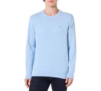 Tommy Hilfiger Men Essential SSNL Cotton Crewneck MW0MW39999 Pullover Sweater, Blue, L, Blau (Well Water), L