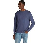 Tommy Hilfiger Men Essential SSNL Cotton Crewneck MW0MW39999 Pullover Sweater, Blue, XL, Blau (Aegean Sea Heather), XL