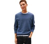 Tommy Hilfiger Men Essential Structure Crew Neck MW0MW36347 Pullover Sweater, Blue, S, Blau (Ägäisches Meer), S