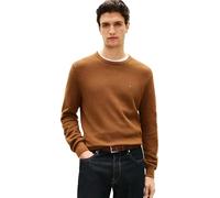 Tommy Hilfiger Men Essential Structure Crew Neck MW0MW36347 Pullover Sweater, Brown, XL, Braun (Highland Khaki), XL