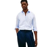 Tommy Hilfiger Men Flex Dobby SF Shirt MW0MW41684 L/S Shirt, Blue, XXL, Blau (Sweet Blue), XXL