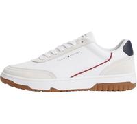 Tommy Hilfiger Men Th Basket Core Leather Suede Mix FM0FM05881 Low-Top, Blau, Größe 40