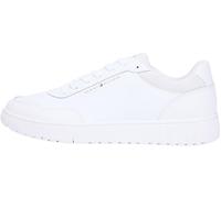 Sneaker TOMMY HILFIGER "BASKET CORE LITE LTH BLOCK", Herren, Gr. 44, weiß, Leder, Lederimitat, Textil, Schuhe Sneaker, Freizeitschuh, Halbschuh, Schnürschuh mit seitlicher Logoverzierung (79064861-44)