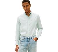 Tommy Hilfiger Mens Light Oxford Solid Sf Shirt MW0MW42287, Green, XL