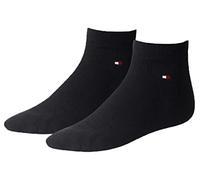 Kurzsocken TOMMY HILFIGER "TH MEN QUARTER 2P", Herren, Gr. 47-49, jeans, Baumwollmischung, normal, Socken, weicher, elastischer Rippenbund, klassisches Tommy Hilfiger Logo (90056664-47) jeans