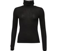Tommy Hilfiger MERINO ROLL-NK SWEATER Damen-Rollkragenpullover, schwarz, größe S