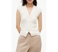 Tommy Hilfiger Mid Cable Vest Cardigan Ivory Petal Größe: S | Cardigans Outlet | Damen | Weiß