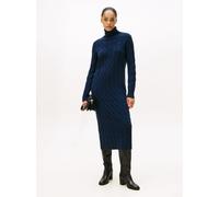Tommy Hilfiger Midikleid aus Wolle Damen blau, S