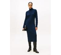 Tommy Hilfiger Midikleid aus Wolle Damen marine, XS