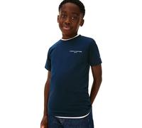 Tommy Hilfiger Mini Corp T-Shirt Ks0ks00661 T-Shirt S/S, Blau (Dark Night Navy), 6 Jahre, Unisex-Erwachsene, Blau (Dark Night Navy), 6 Jahre