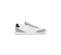 Tommy Hilfiger Mixed Texture Cupsole Trainers Wileather White Größe: 42 | Trainers Outlet | Herren | Weiß