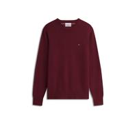 Tommy Hilfiger - Monogram Rundhals-Pullover aus Baumwoll-Kaschmirmix rot - Gr. - XL