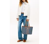 Tommy Hilfiger Monoplay Tote Bag, Shopper, Monogramm-Blau