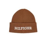Tommy Hilfiger Monotype Beanie, Wollmütze, Karamell"