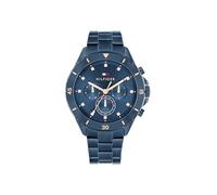 Tommy Hilfiger Multi Zifferblatt Quarz Uhr für Damen mit Blaues Edelstahlarmband - 1782743