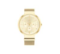 Tommy Hilfiger Multi Zifferblatt Quarz Uhr für Damen mit Goldfarben Edelstahl-Mesh-Gliederarmband - 1782539