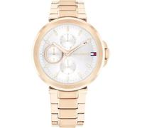 Tommy Hilfiger Multi Zifferblatt Quarz Uhr für Damen mit Rotgoldfarbenes Edelstahlarmband - 1782756