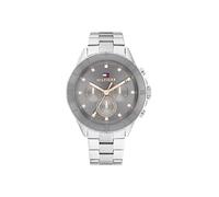 Tommy Hilfiger Multi Zifferblatt Quarz Uhr für Damen mit Silbernes Edelstahlarmband - 1782742
