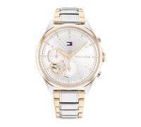 Tommy Hilfiger Multi Zifferblatt Quarz Uhr für Damen mit Zweifarbiges Edelstahlarmband - 1782415